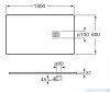 Roca Terran 180x80cm brodzik prostokątny konglomeratowy szary łupek AP10170832001200